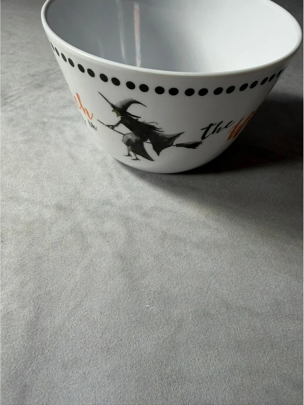 Cynthia Rowley Halloween Bowls Set of 3 The Witch Is In Melamine Witch Decor
